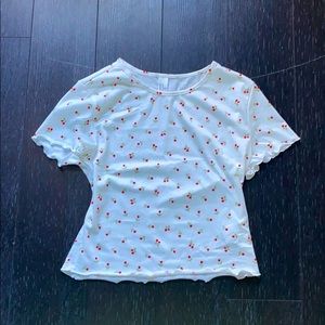 Woman’s rose crop top